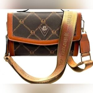 Valentino Orlandi Brown Signature Crossbody Unisex